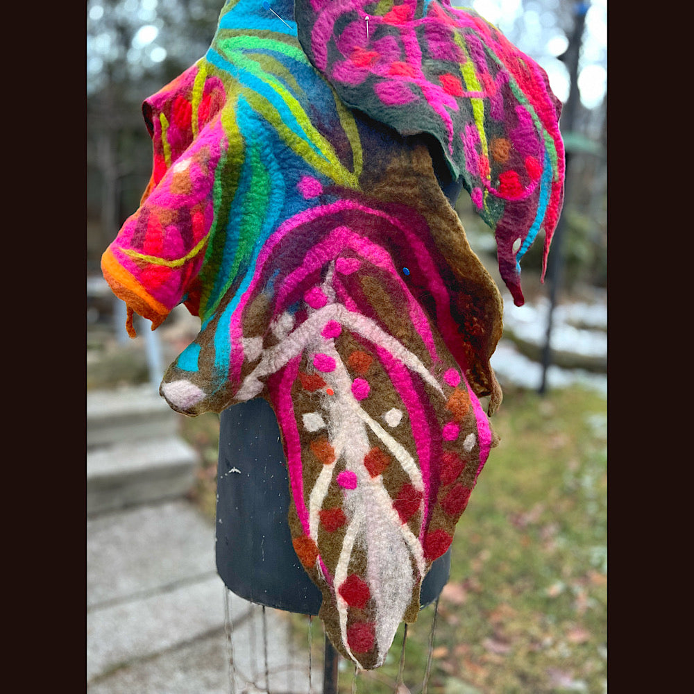 Felted Scarf 62” X 16”