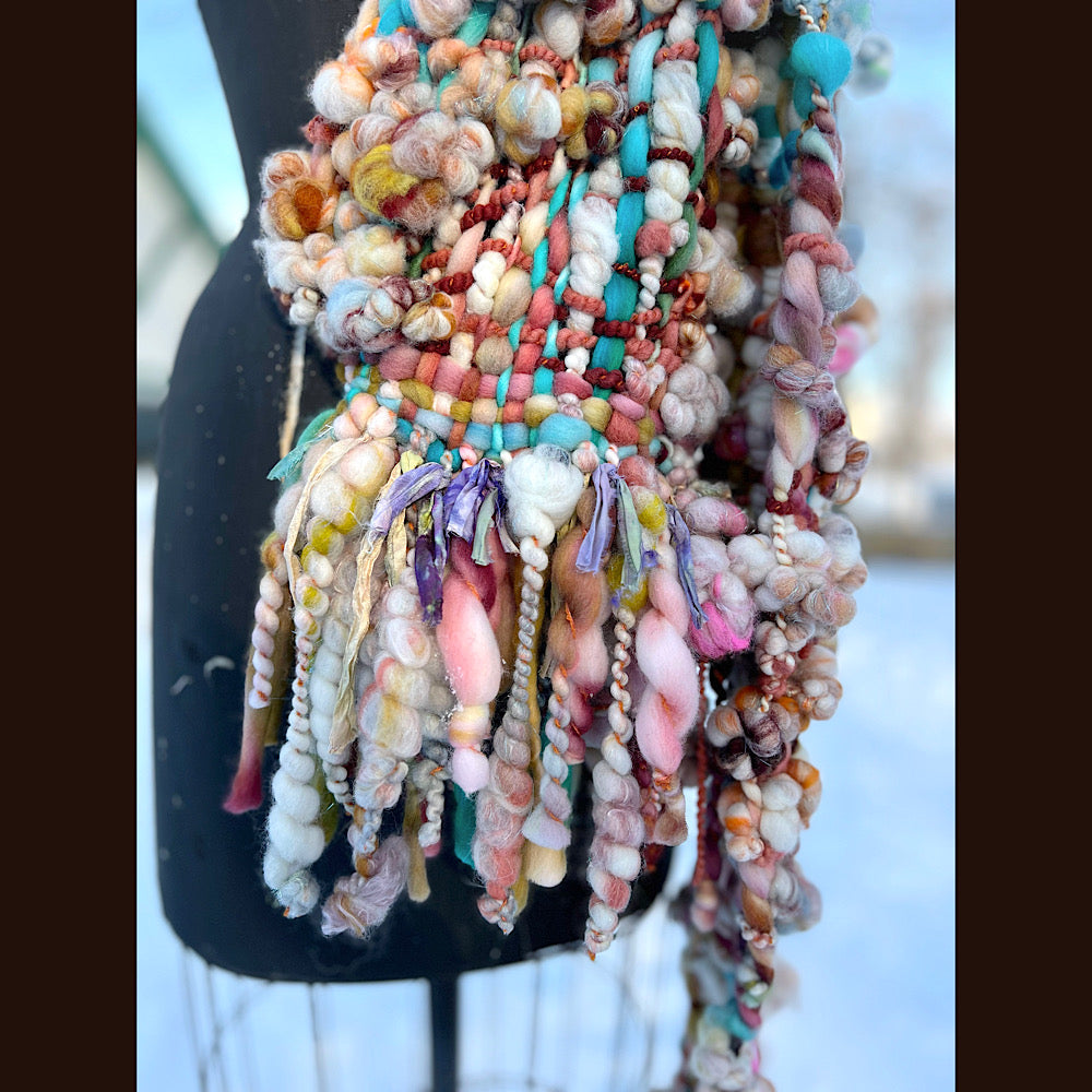 The Golden Rose Scarf 92” X 10”