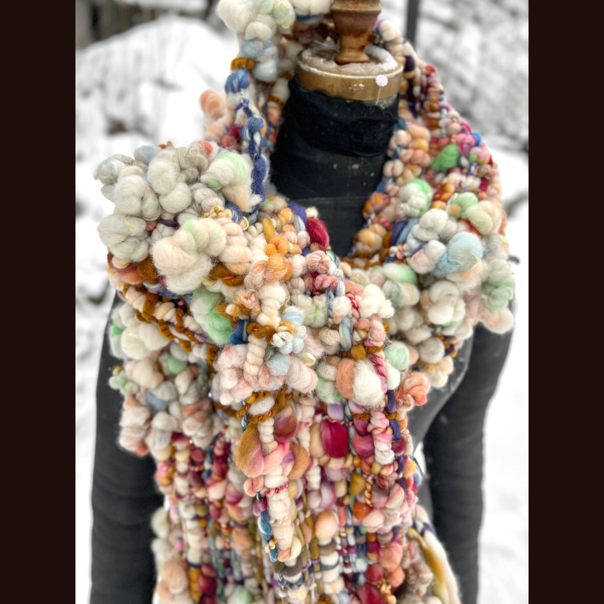 The Golden Rose Scarf 86” X 9”