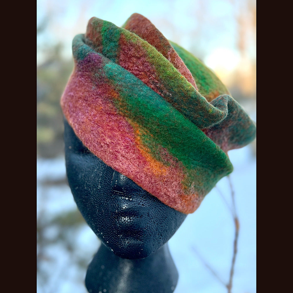 Felted top hat 23” 1/2 medium