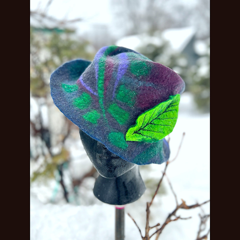 Mini Felted top hat medium