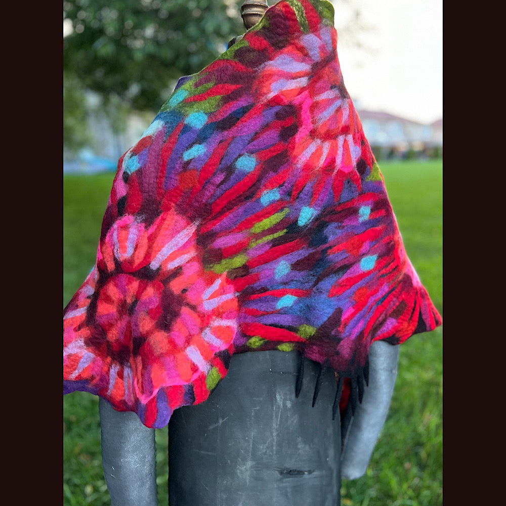 Felted Shawl 118” X 25”