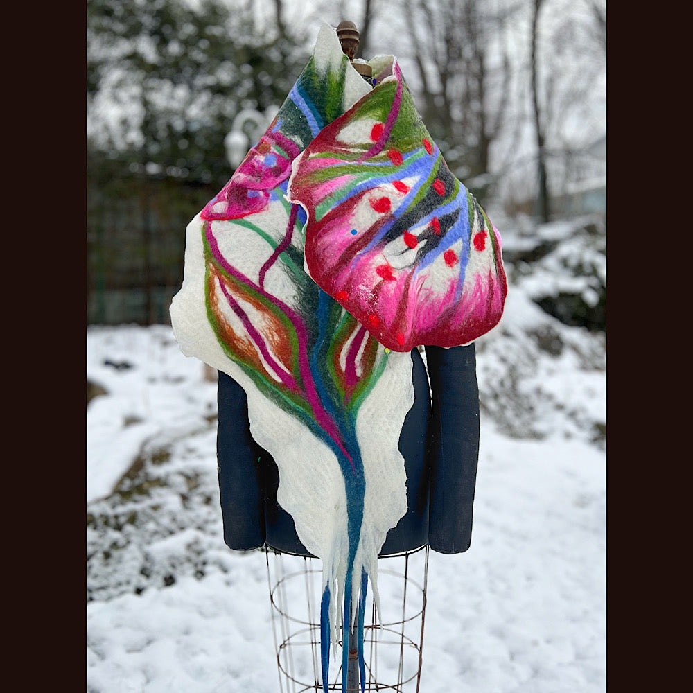 Felted Scarf 73” X 19”