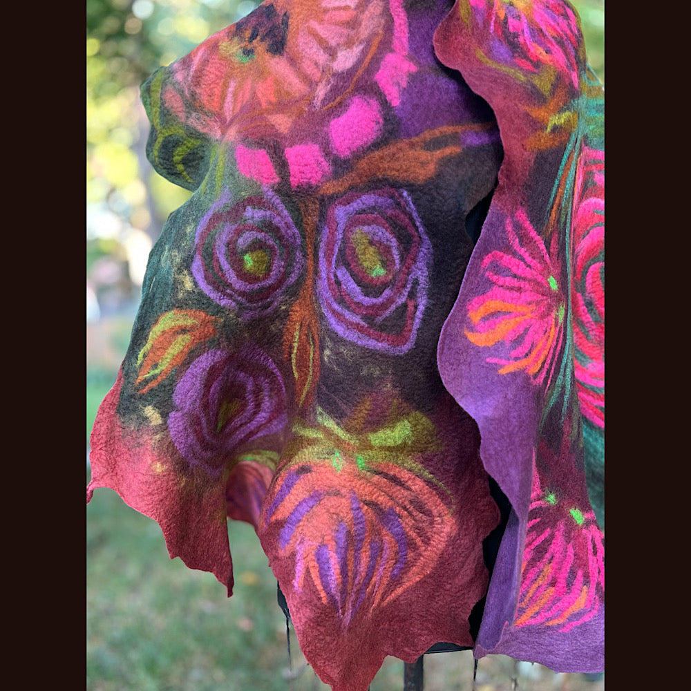 Felted Scarf 80” X 23”