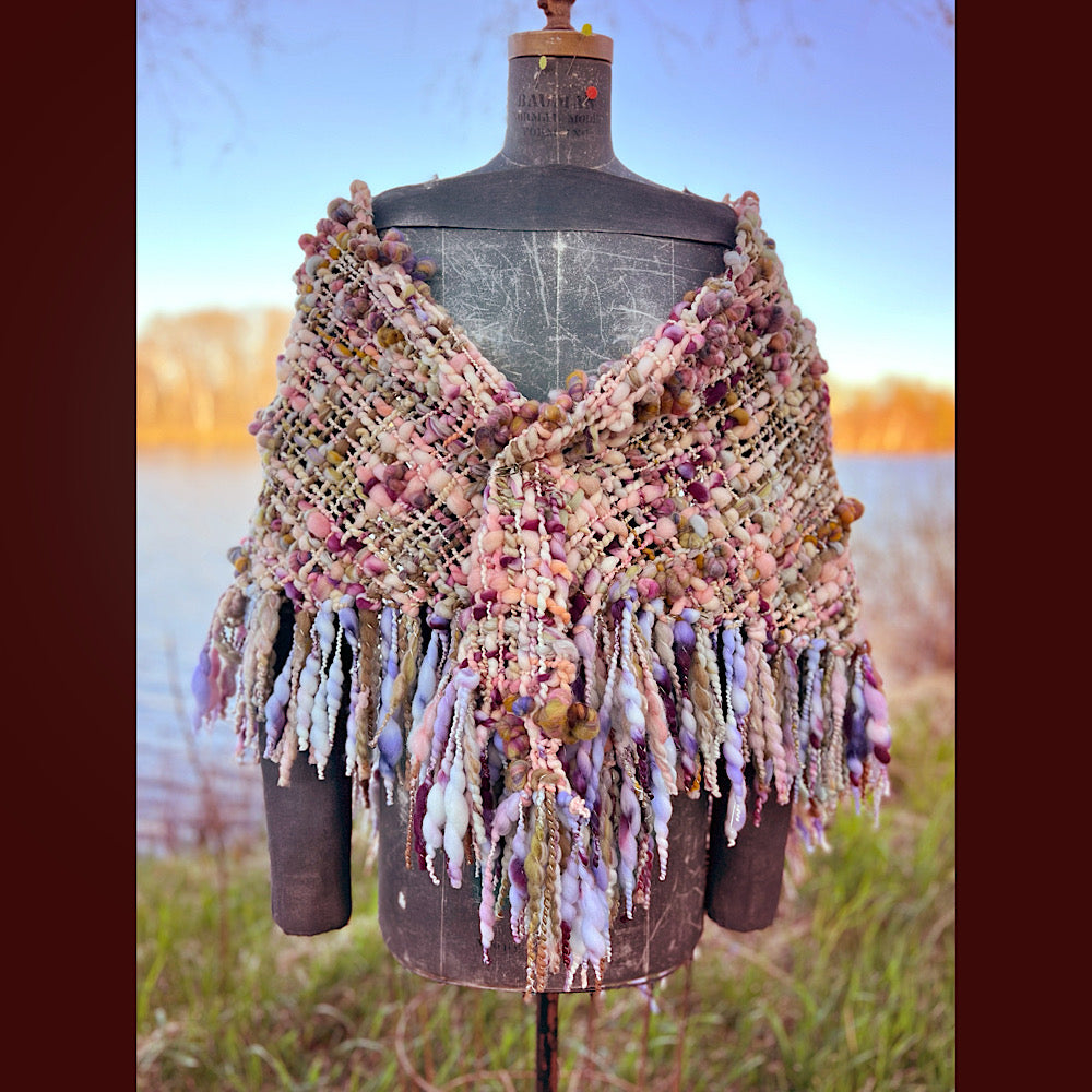 Woven shawl 82” X 36” 1 pound