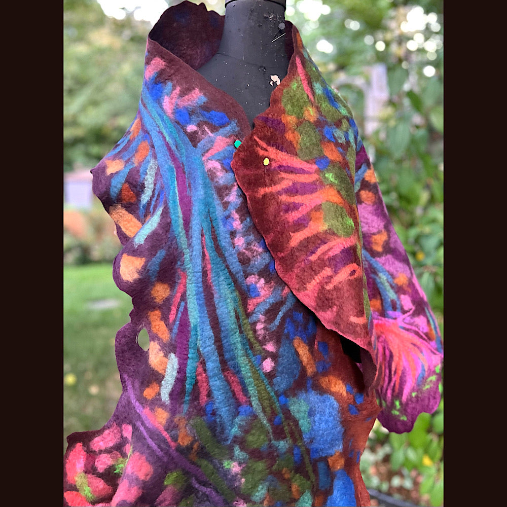 Felted Scarf 80” X 25”