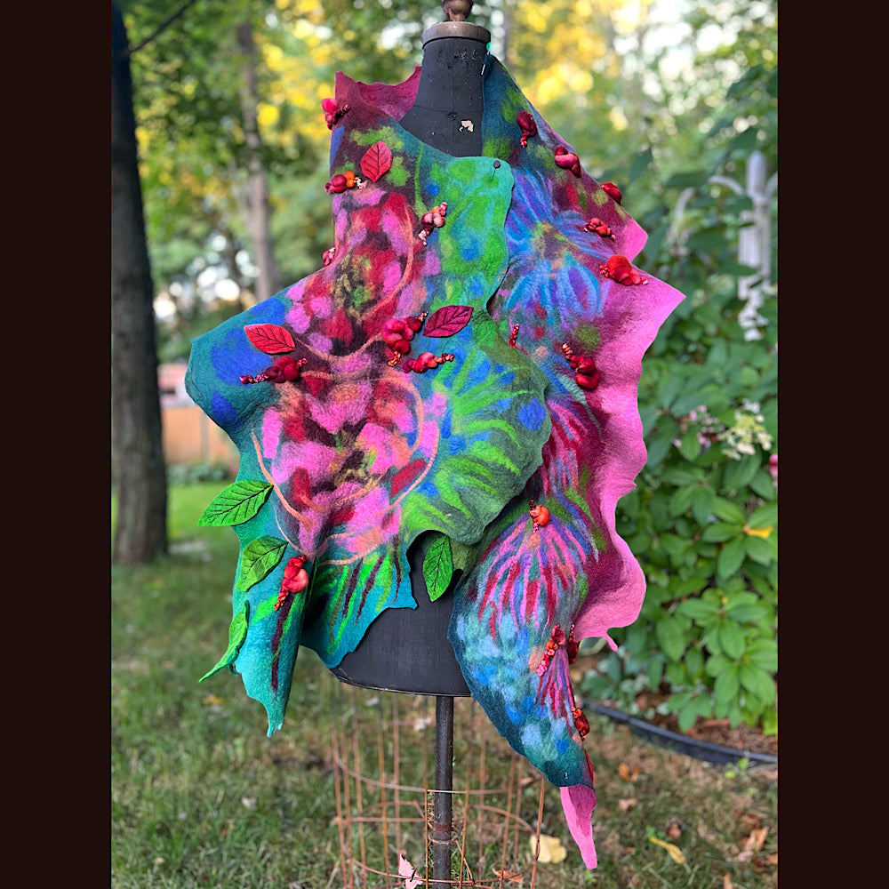 Felted Scarf 86” X 17”