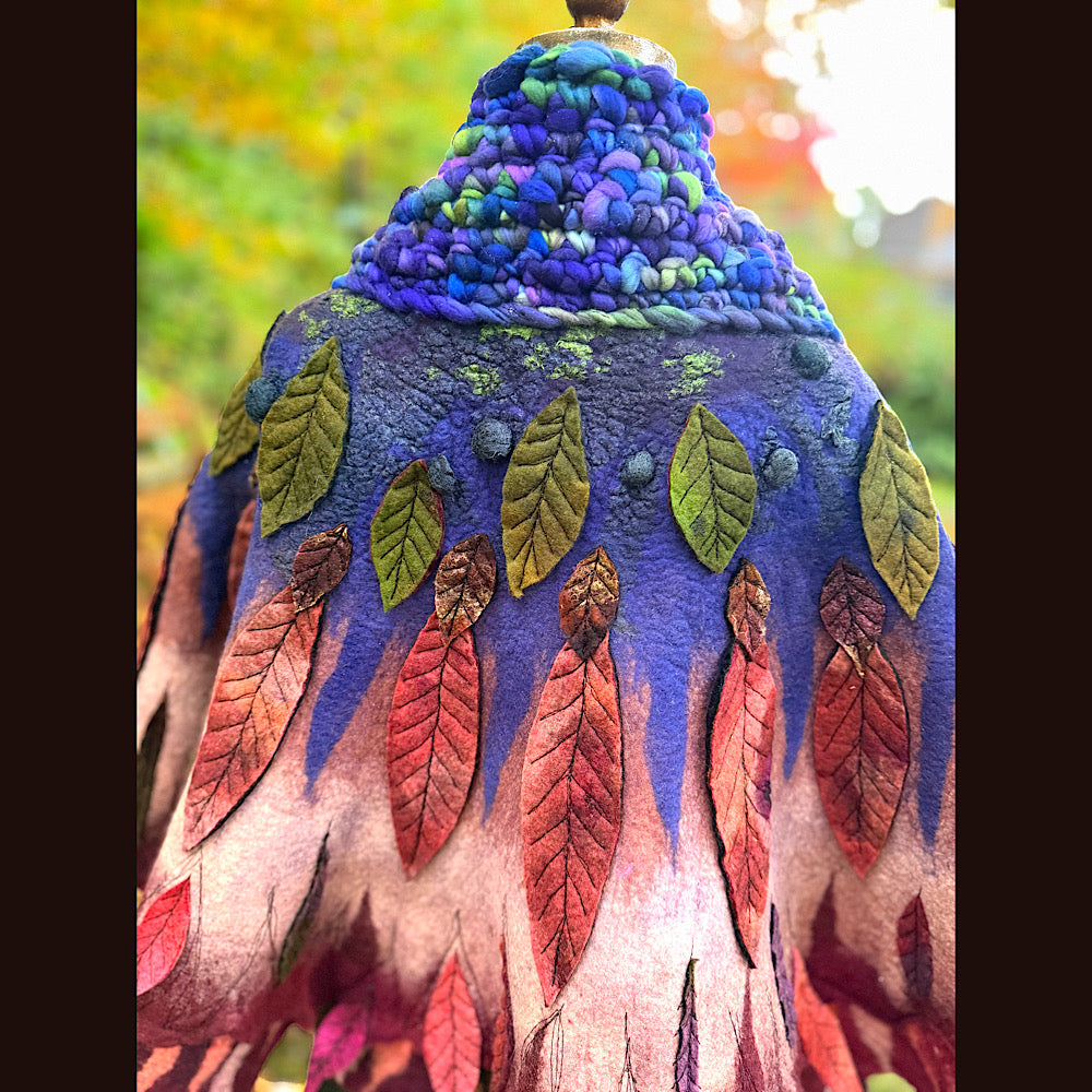 Handmade Felted Wool Scarf 80” X 29”