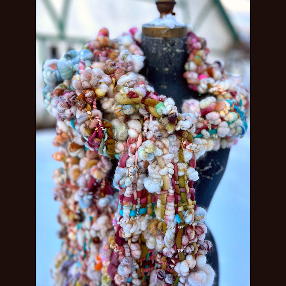 The Golden Rose Scarf 92” X 10”