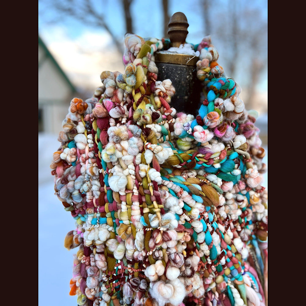 The Golden Rose Scarf 92” X 10”