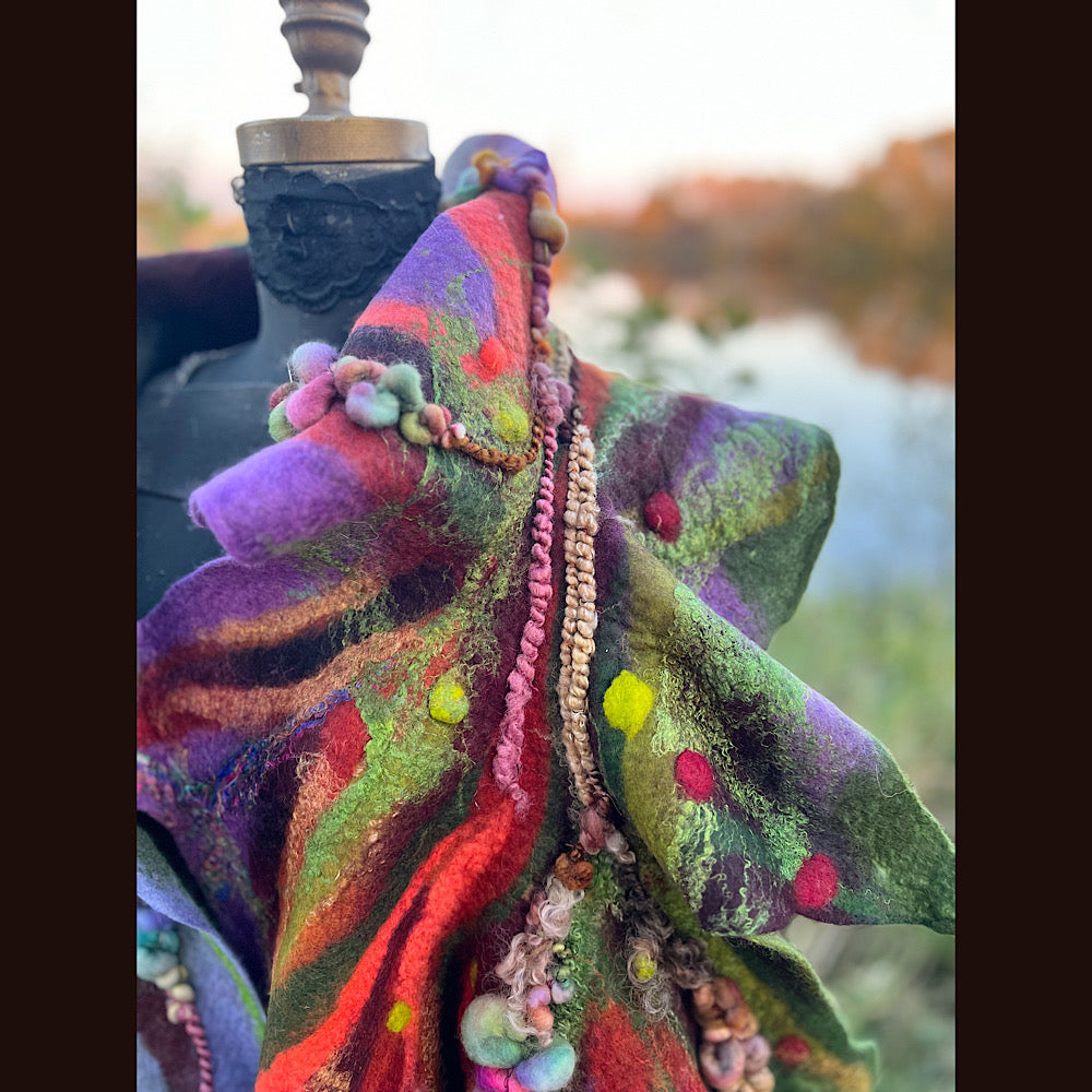 Felted Scarf 72” x 22”