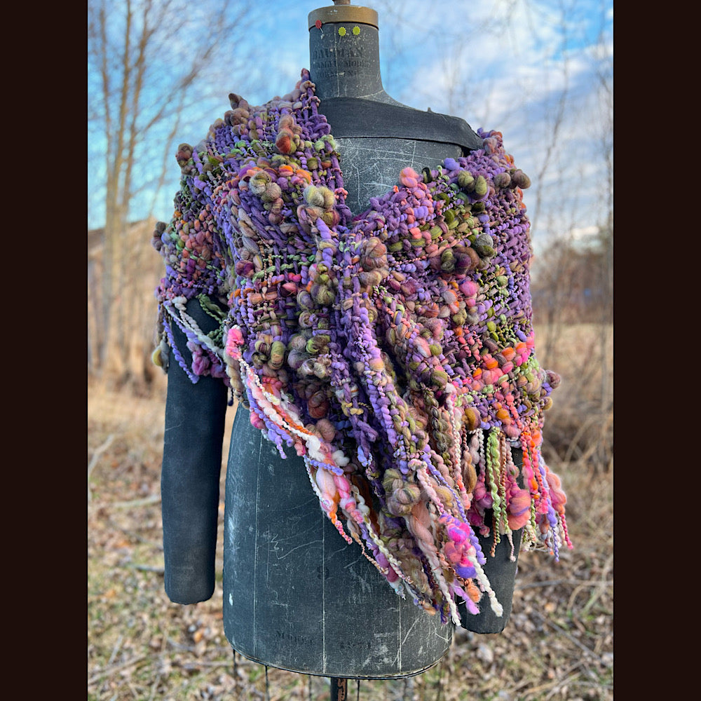 Woven shawl 80” X 34” 1 pound