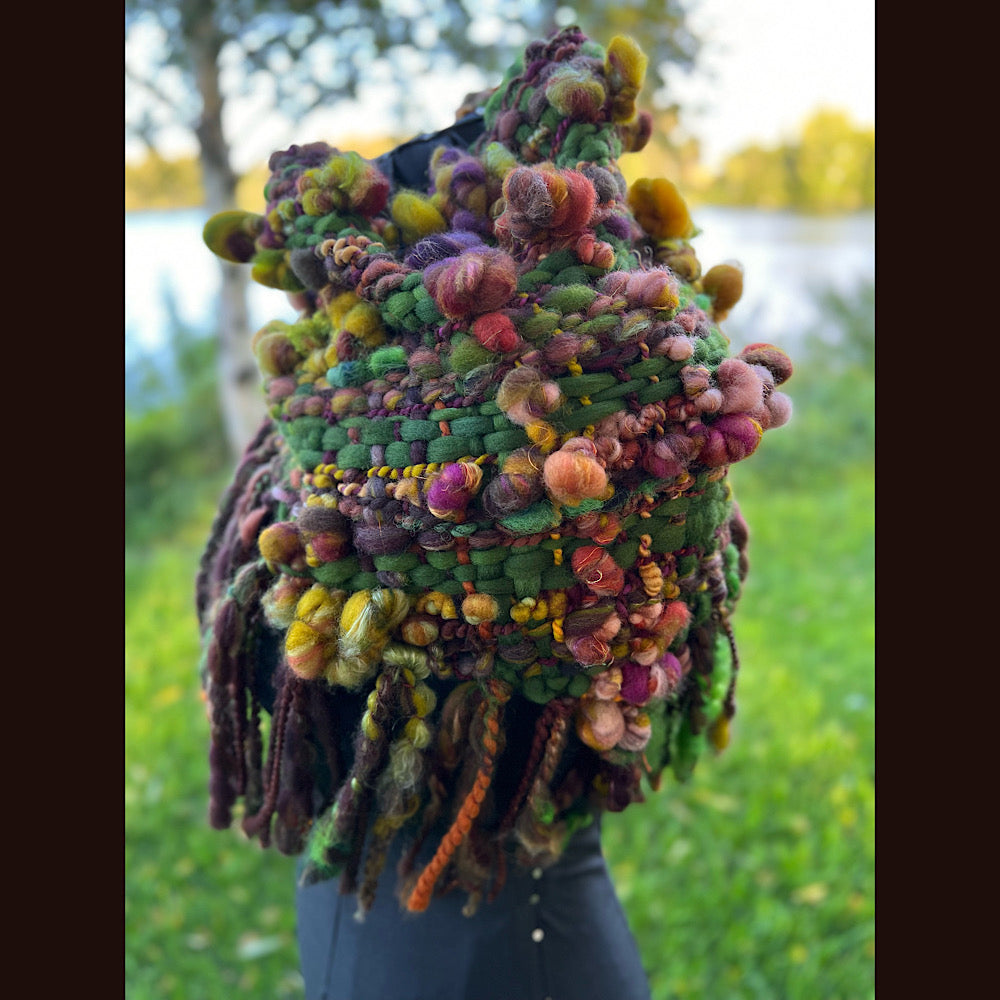 Woven shawl scarf 57” X 17”