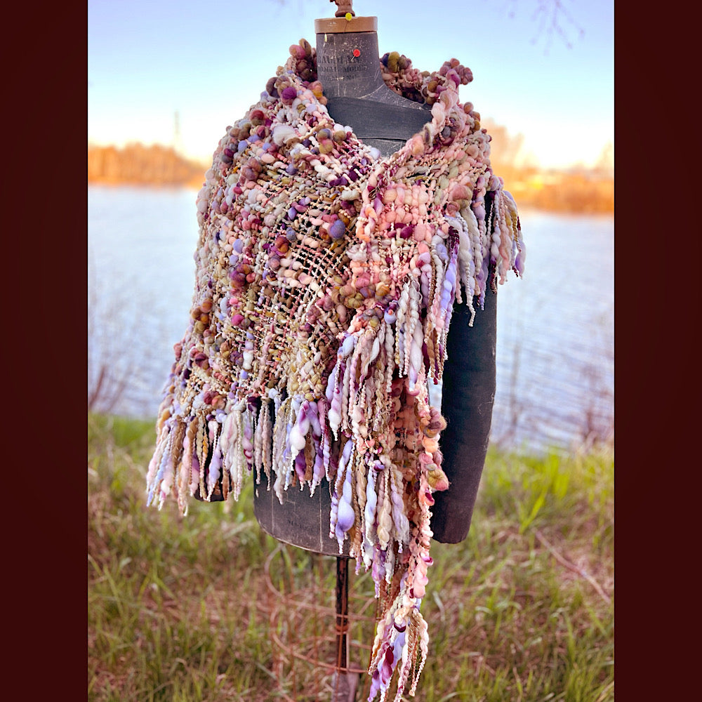 Woven shawl 82” X 36” 1 pound