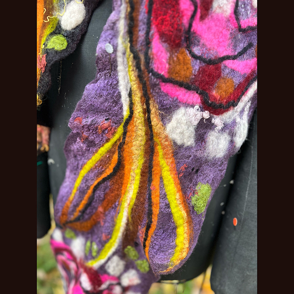 Felted Scarf 84” X 13”