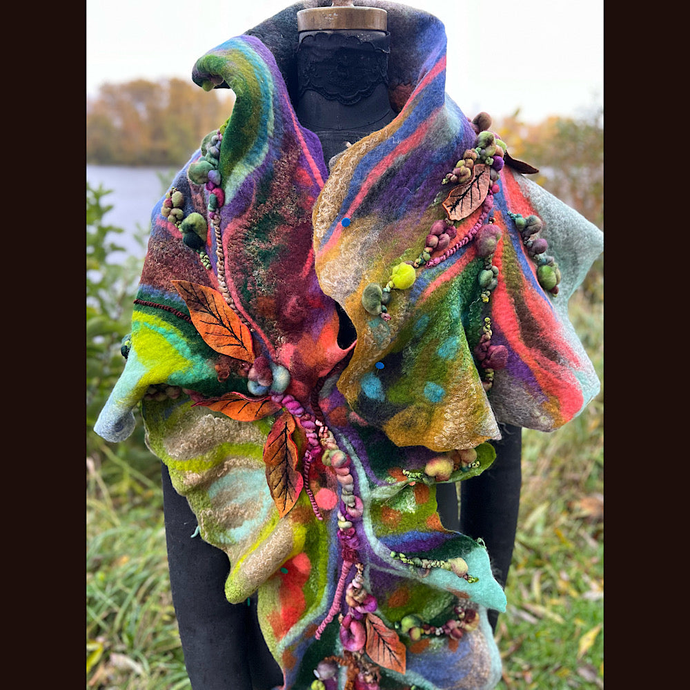 Felted Scarf 68” x 15”