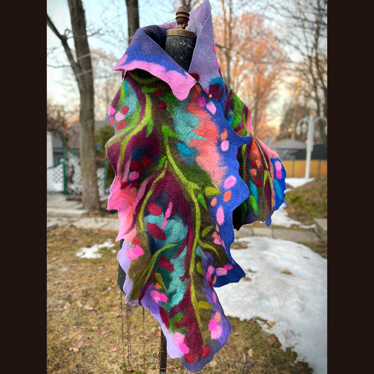 Felted Scarf 76” X 20”