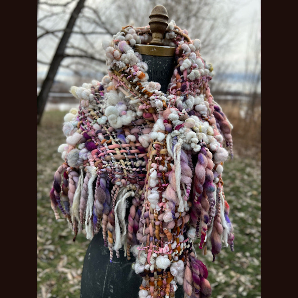 Golden Rose shawl 59” X 27”