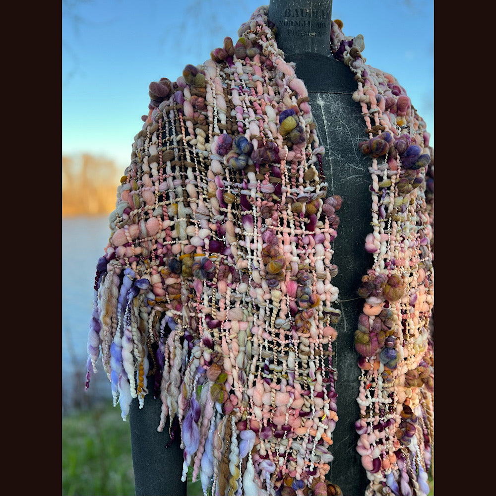 Woven shawl 82” X 36” 1 pound