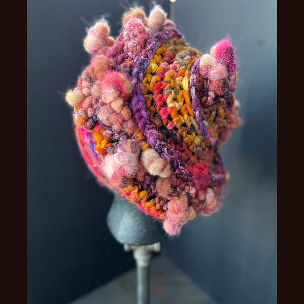 Knitted beret size small