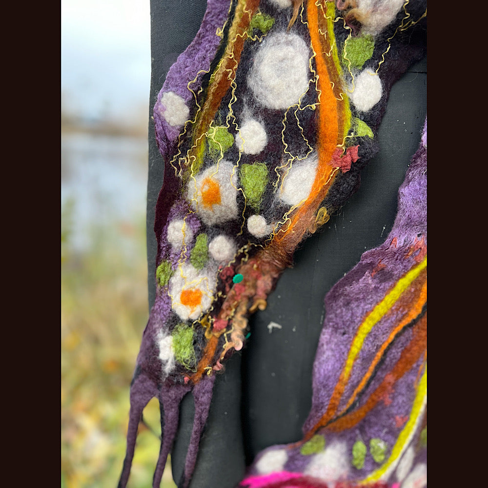 Felted Scarf 84” X 13”