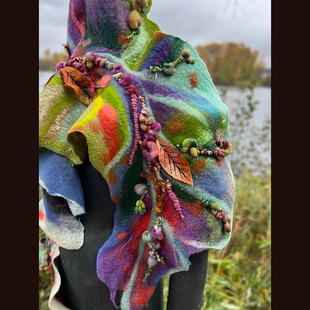 Felted Scarf 68” x 15”