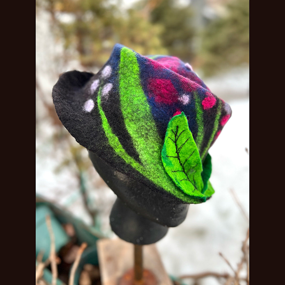 Mini Felted top hat small medium