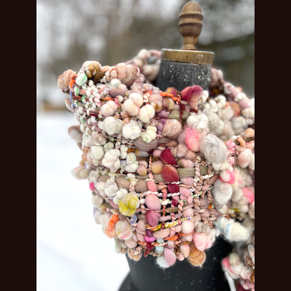 The Golden Rose Scarf 102” X 10” 1.7 pound!