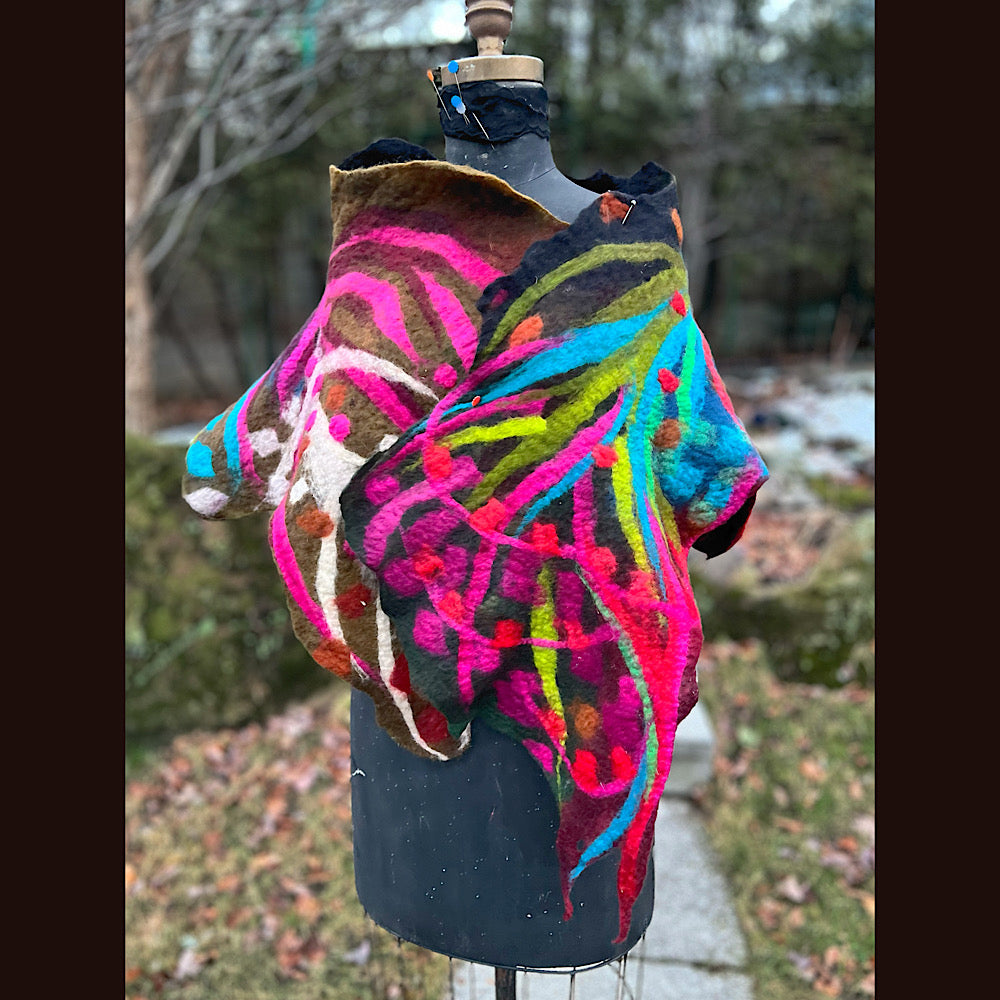 Felted Scarf 62” X 16”