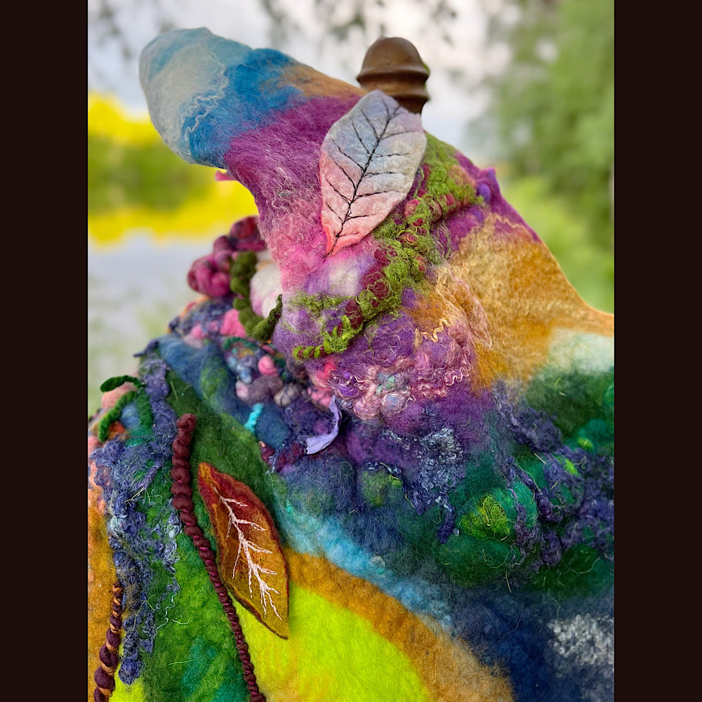 Felted Shawl 74”X 27”