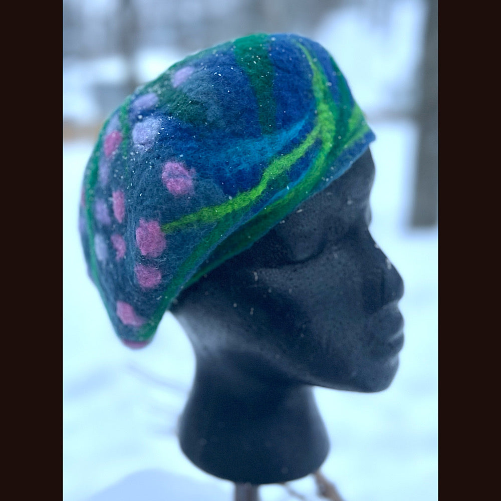 Felted beret small