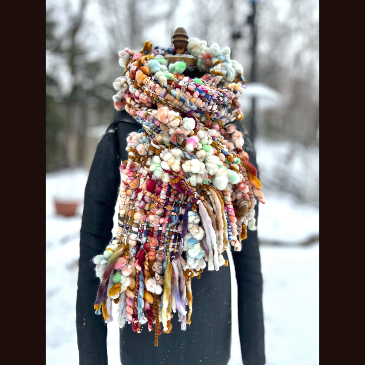 The Golden Rose Scarf 86” X 9”