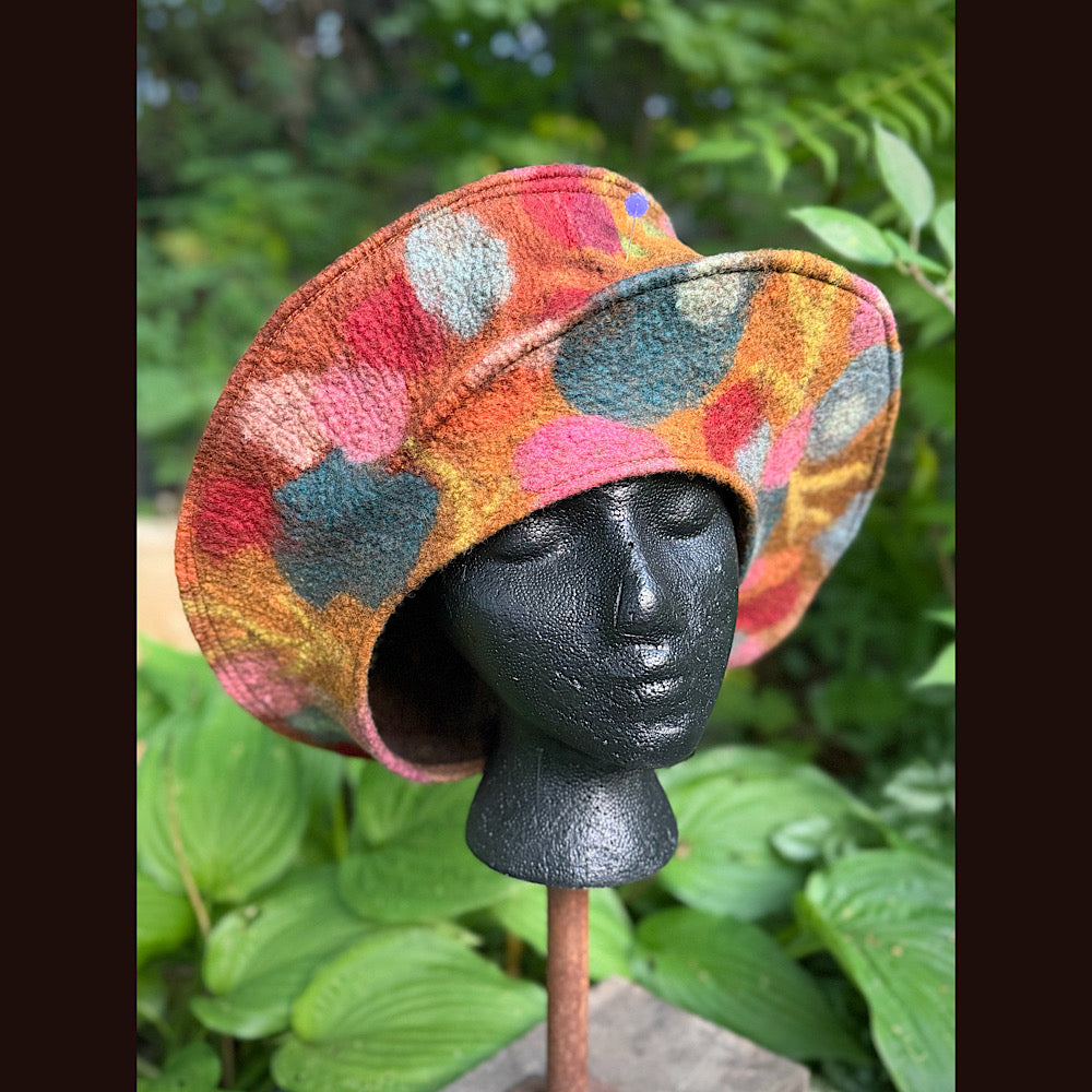 OOAK Handmade wool Felted hat 23” 3/4 medium large
