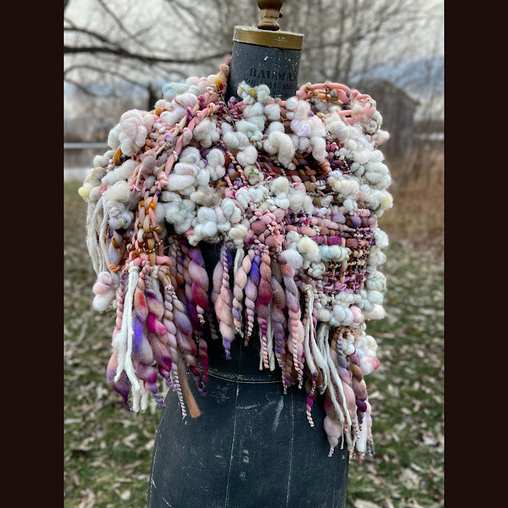 Golden Rose shawl 59” X 27”