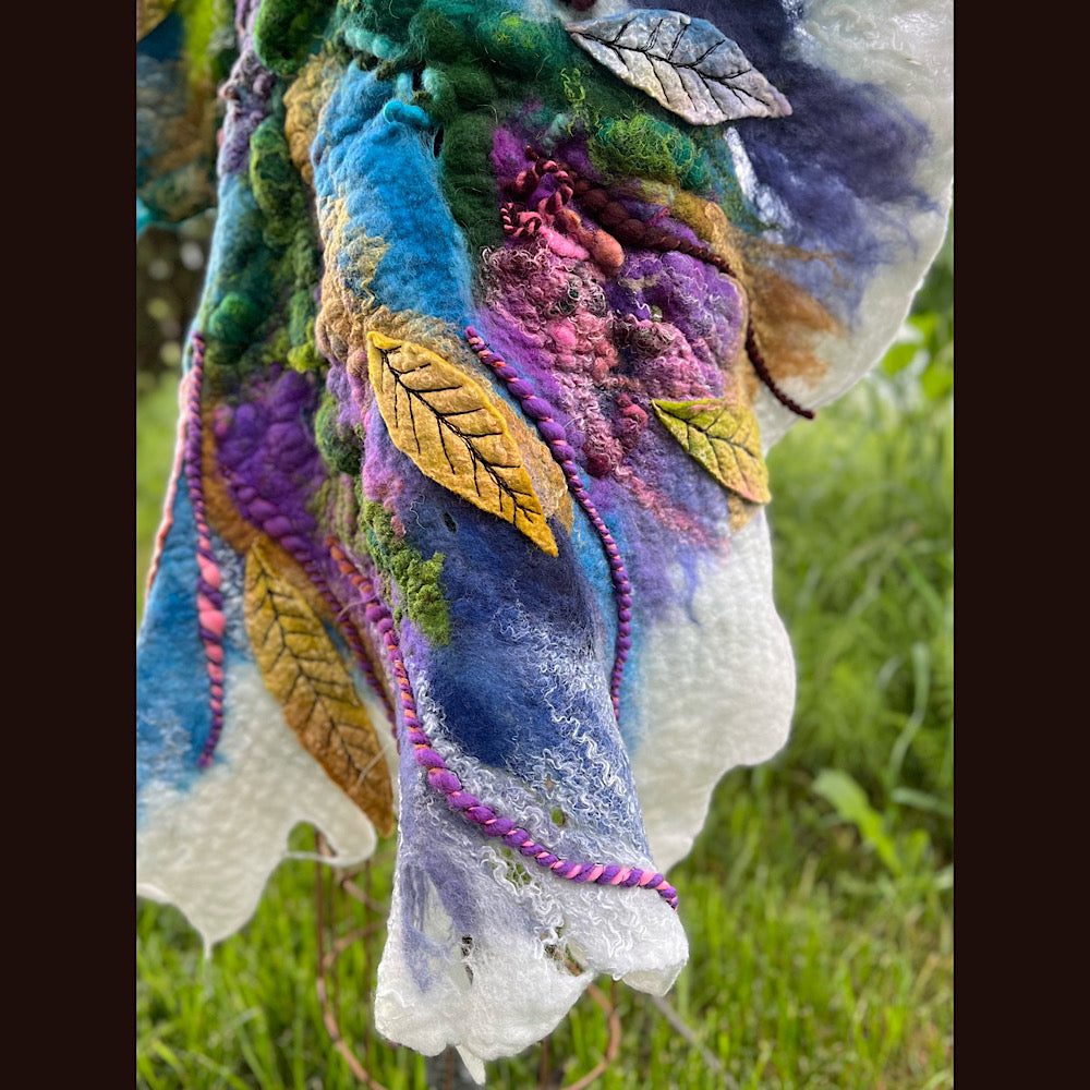 Felted Shawl 74”X 27”