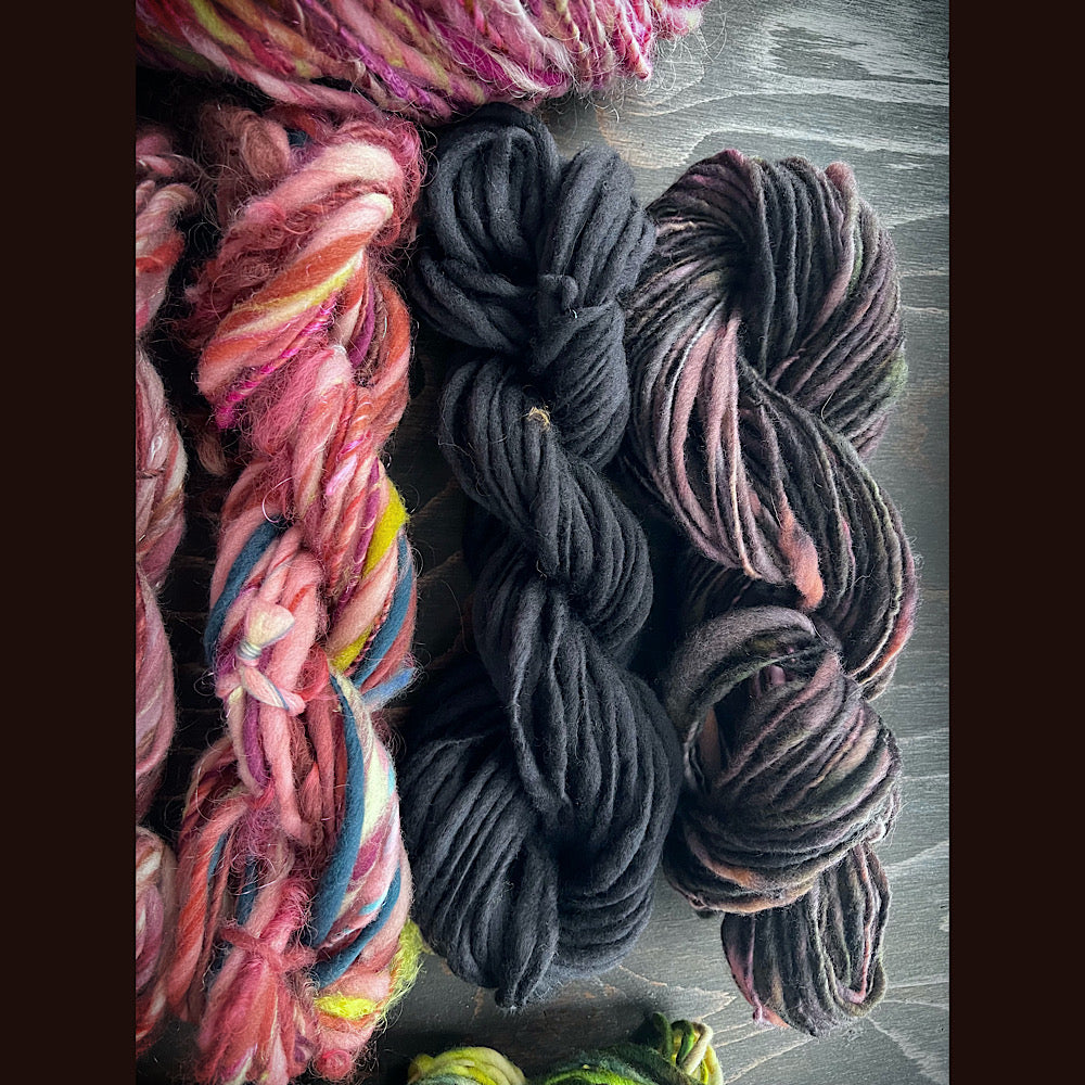 Large lot of art yarn for knitting and crochet  10.8  oz