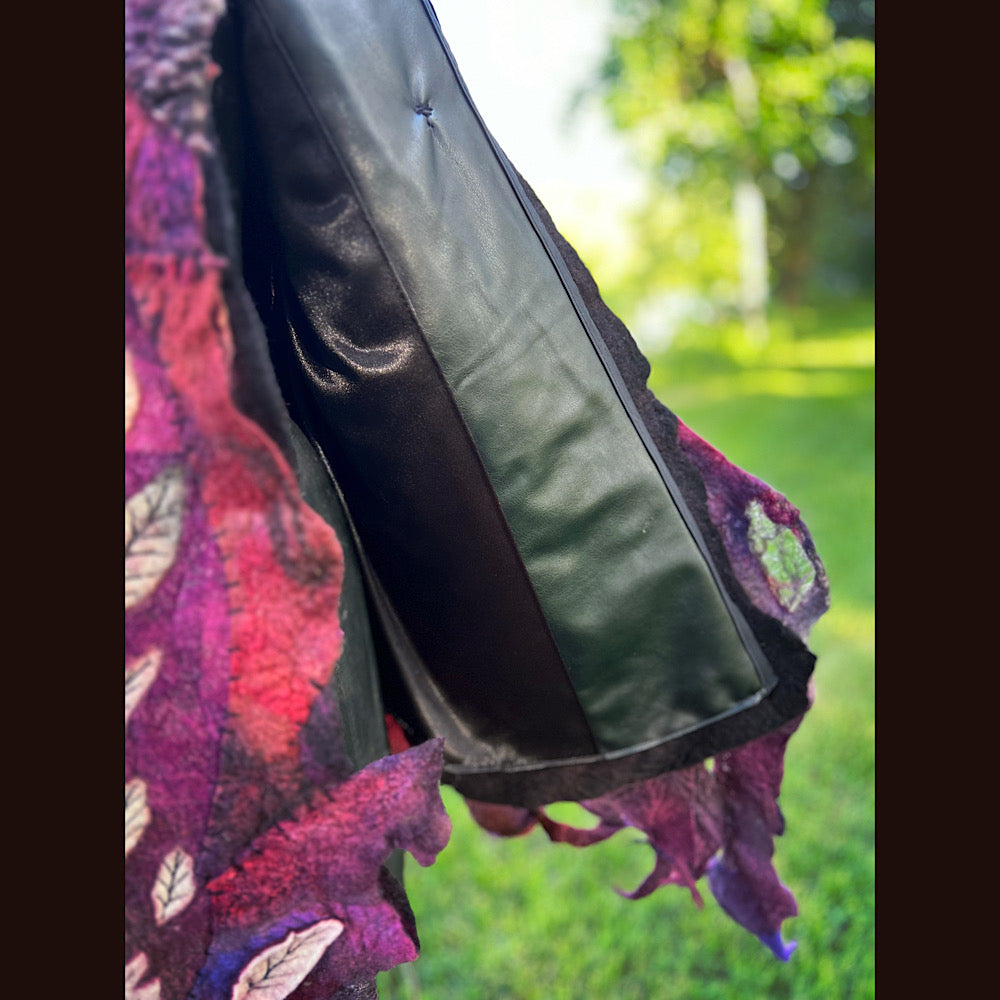 Felted adorned coat Size M-L