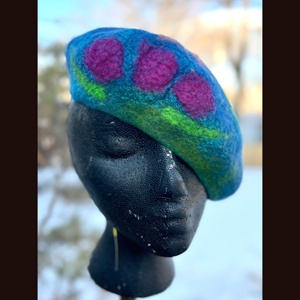 Felted beret 23” medium