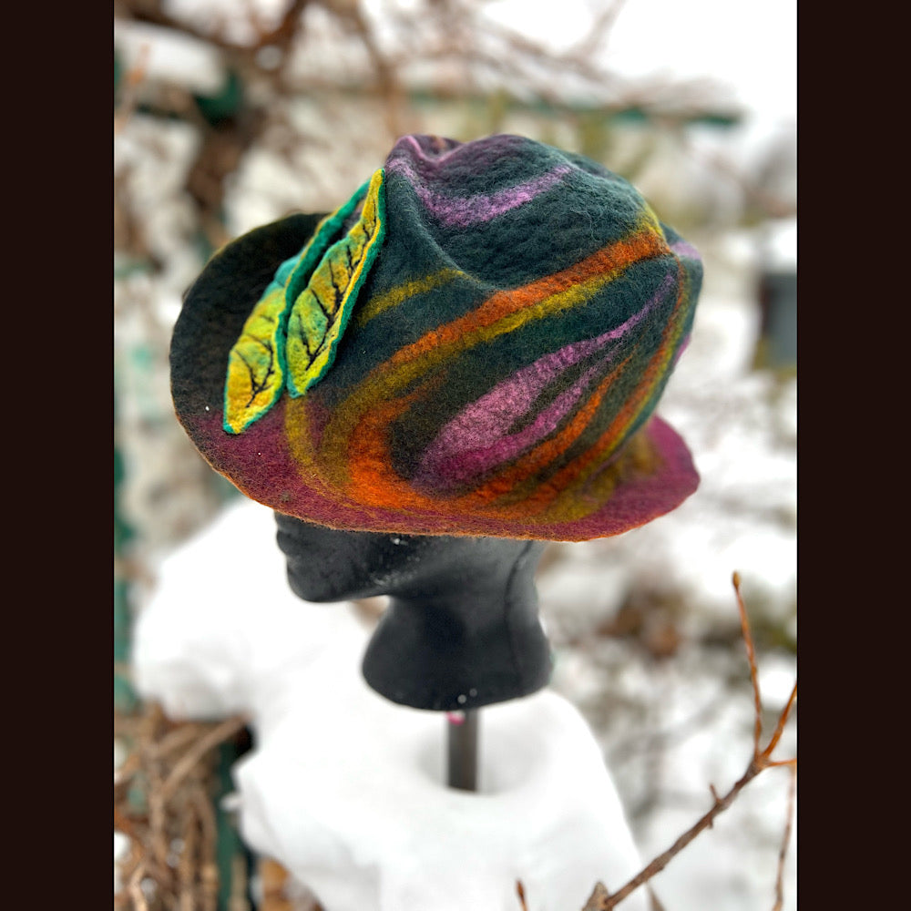 Mini Felted top hat small