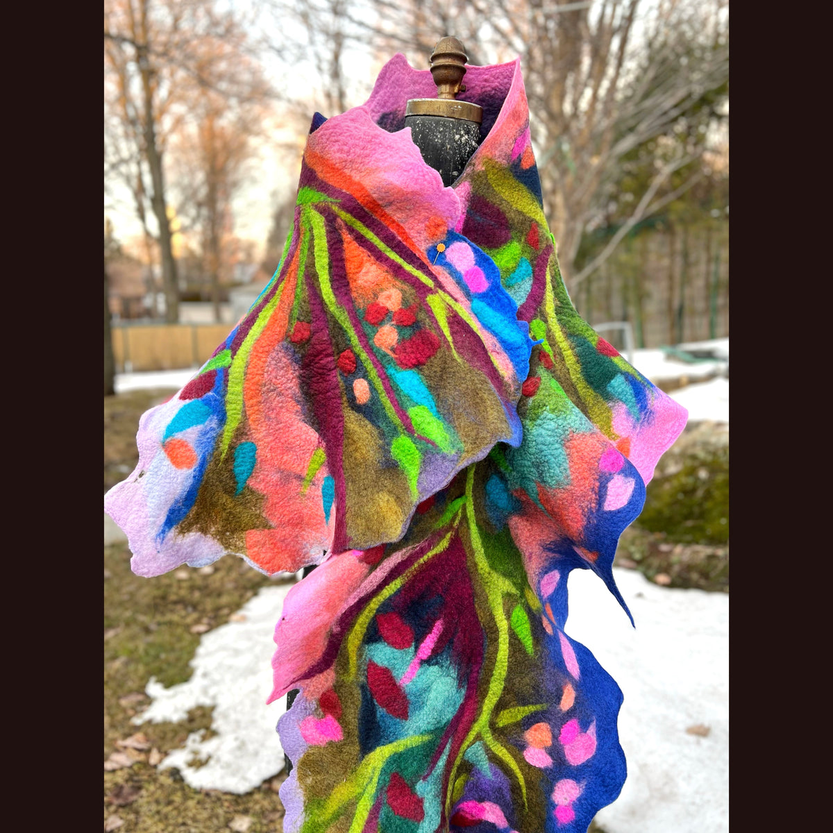 Felted Scarf 76” X 20”