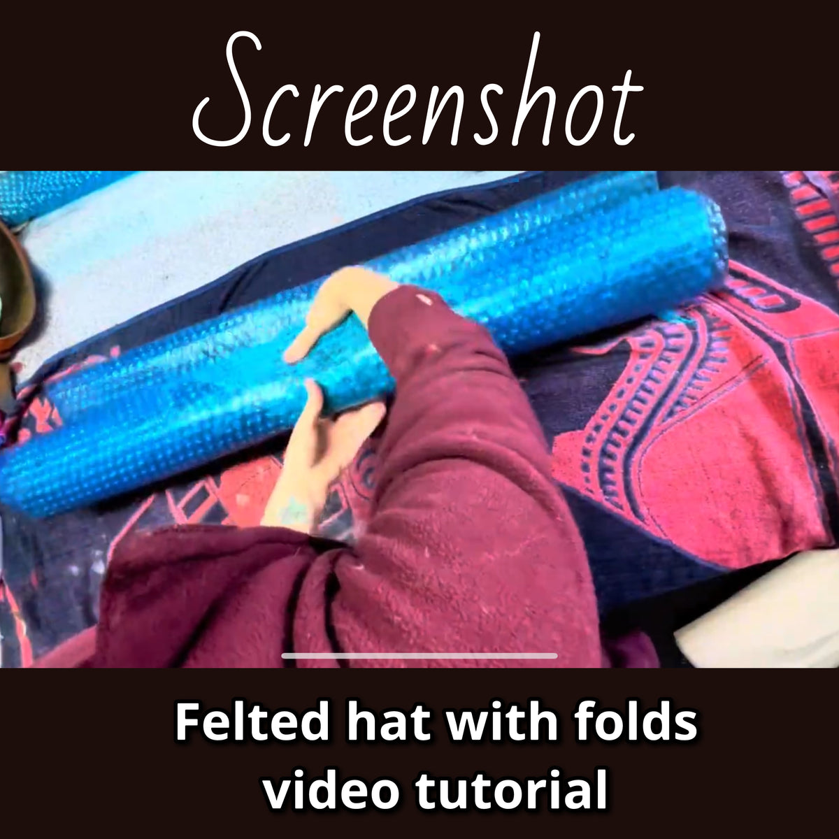 How to felt a hat with folds video tutorial
