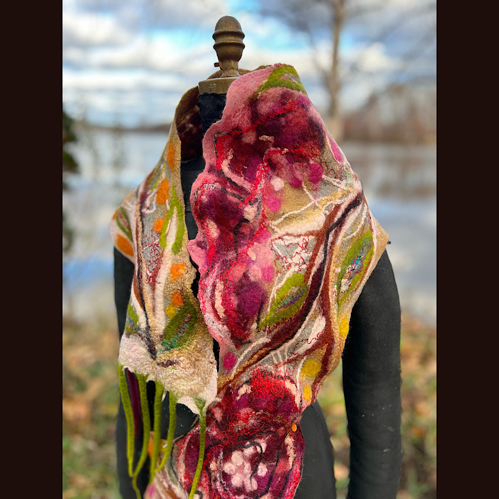 Felted Scarf 82” x 12”