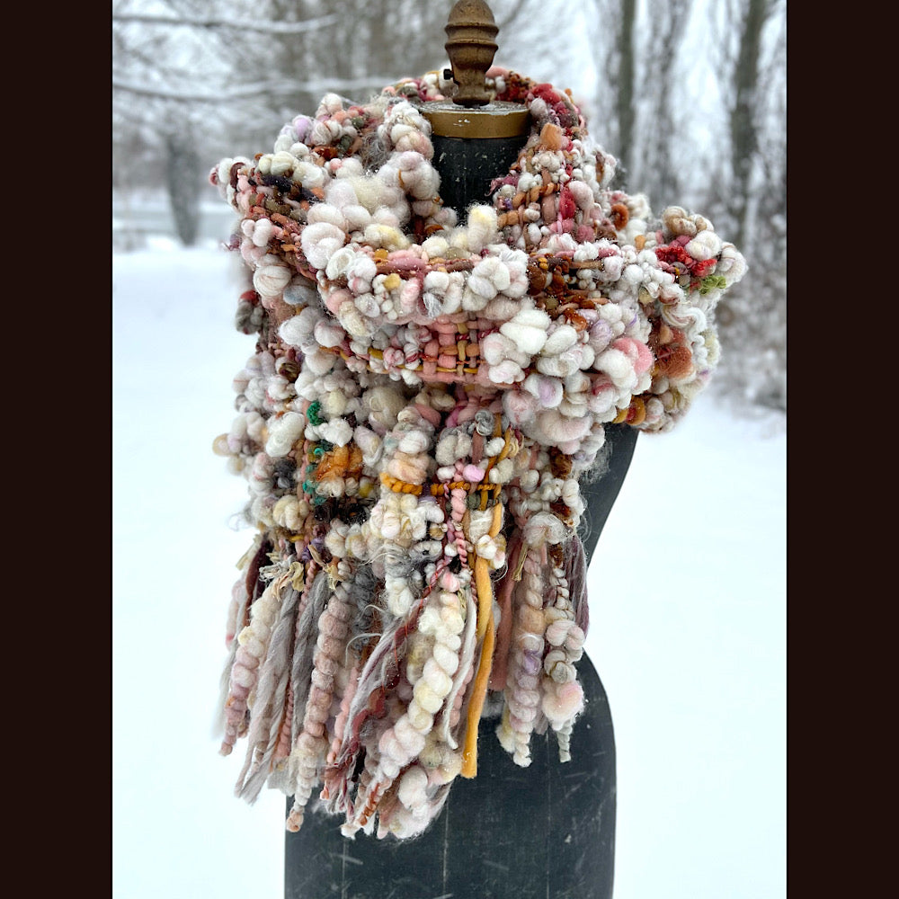 The Golden Rose Scarf 88” X 10”