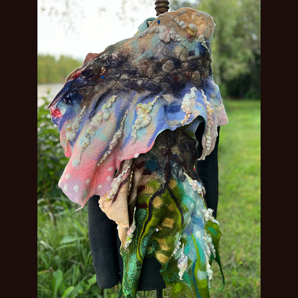 Felted Shawl 90” X 17”