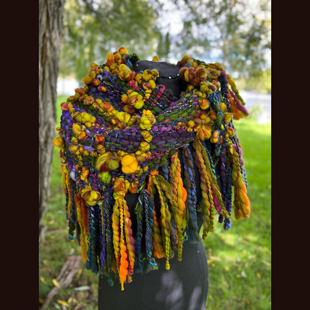 Woven shawl scarf 57” X 17”