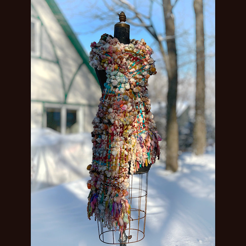 The Golden Rose Scarf 92” X 10”