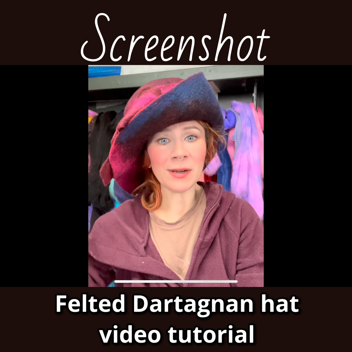 How to felt a Dartagnan hat (large brim) video tutorial 2h50