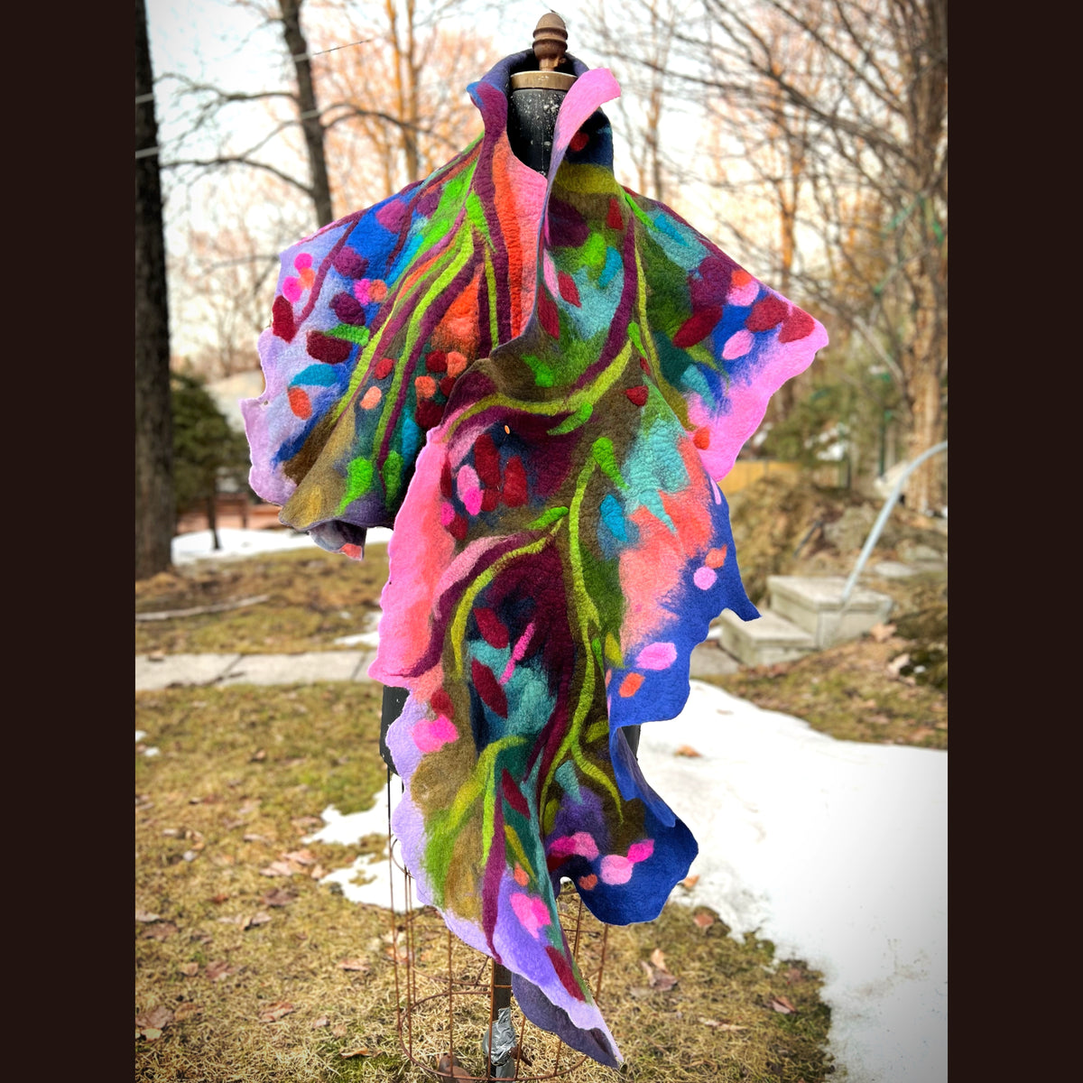 Felted Scarf 76” X 20”