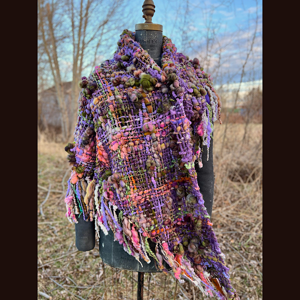 Woven shawl 80” X 34” 1 pound