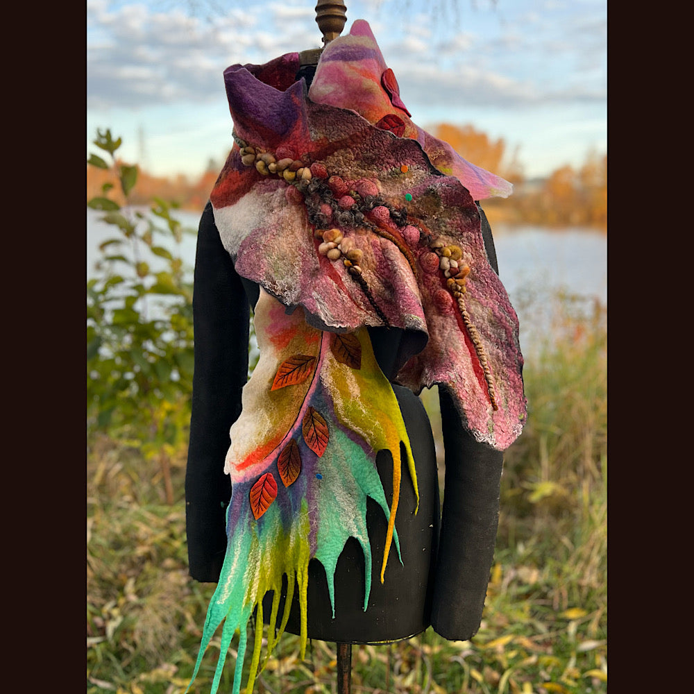 Felted Scarf 74” X 15”